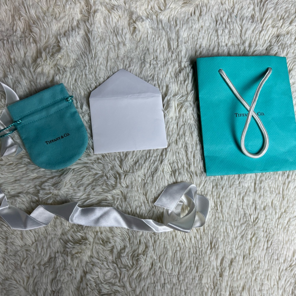 Tiffany & Co. Blue Jewelry Pouch and Bag Set